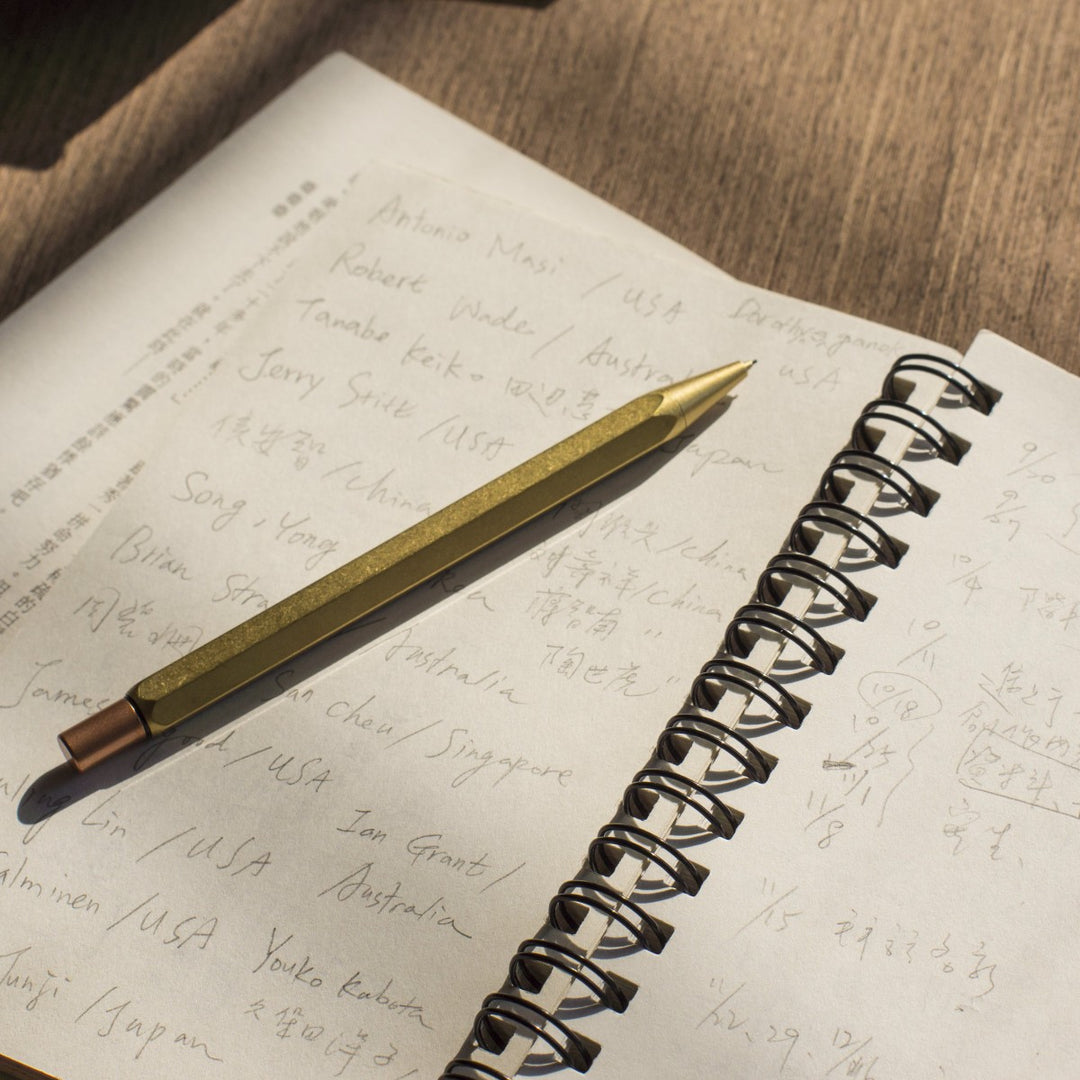 YStudio Classic Revolve 0.7mm Mechanical Pencil - Brass