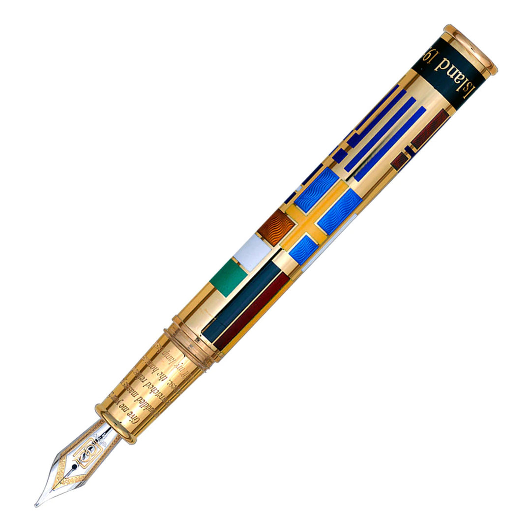 David Oscarson Ellis Island Fountain Pen - White