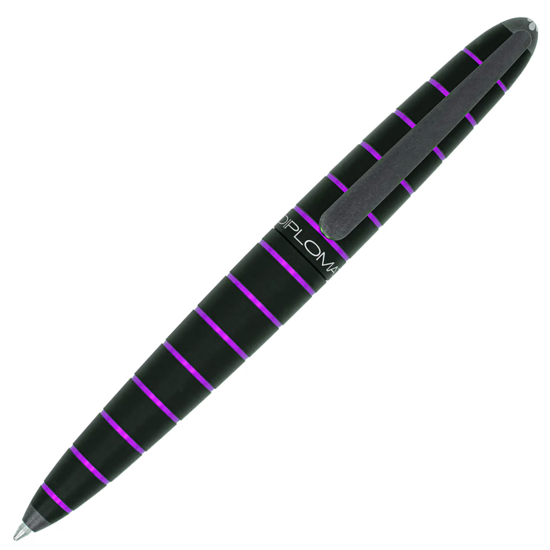 Diplomat Elox Ring Ballpoint - Black/Purple