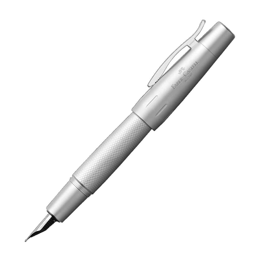 Faber-Castell E-Motion Pure Silver Fountain Pen