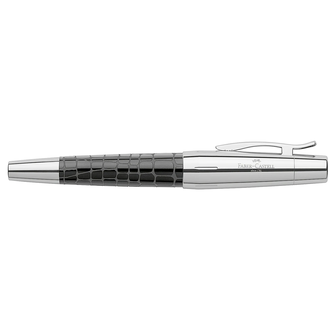 Faber-Castell E-Motion Precious Resin I - Crocodile Black Fountain Pen