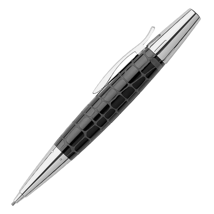 Faber-Castell E-Motion Precious Resin I - Crocodile Black Mechanical Pencil