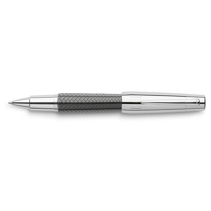 Faber-Castell E-Motion Precious Resin II - Parquet Black Rollerball Pen