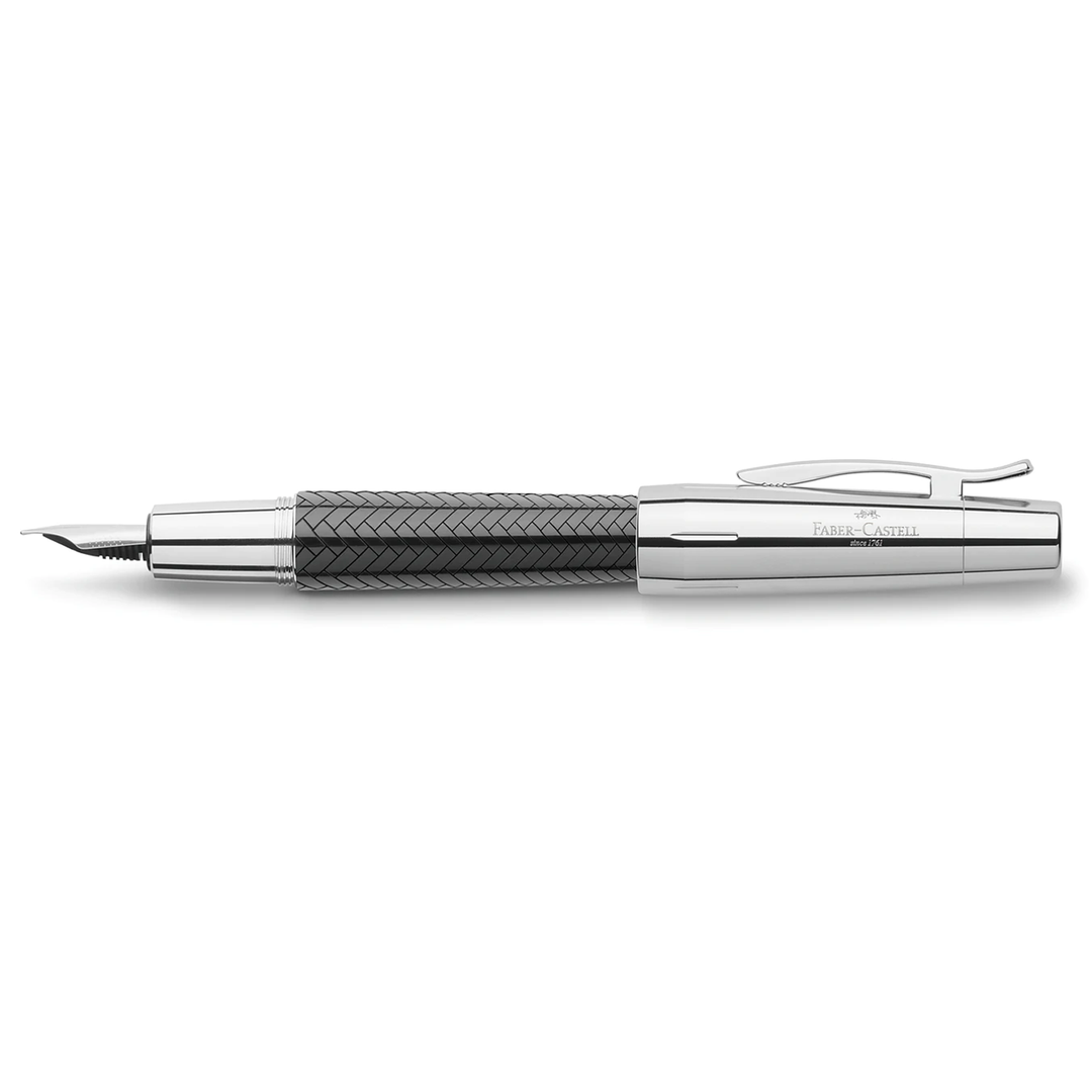 Faber-Castell E-Motion Precious Resin II - Parquet Black Fountain Pen