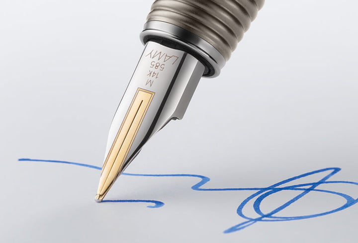 Lamy Imporium Fountain Pen - Titanium & Platinum
