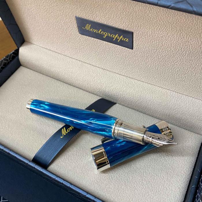 Montegrappa Ferracina Timeless Fountain Pen -  Turquoise