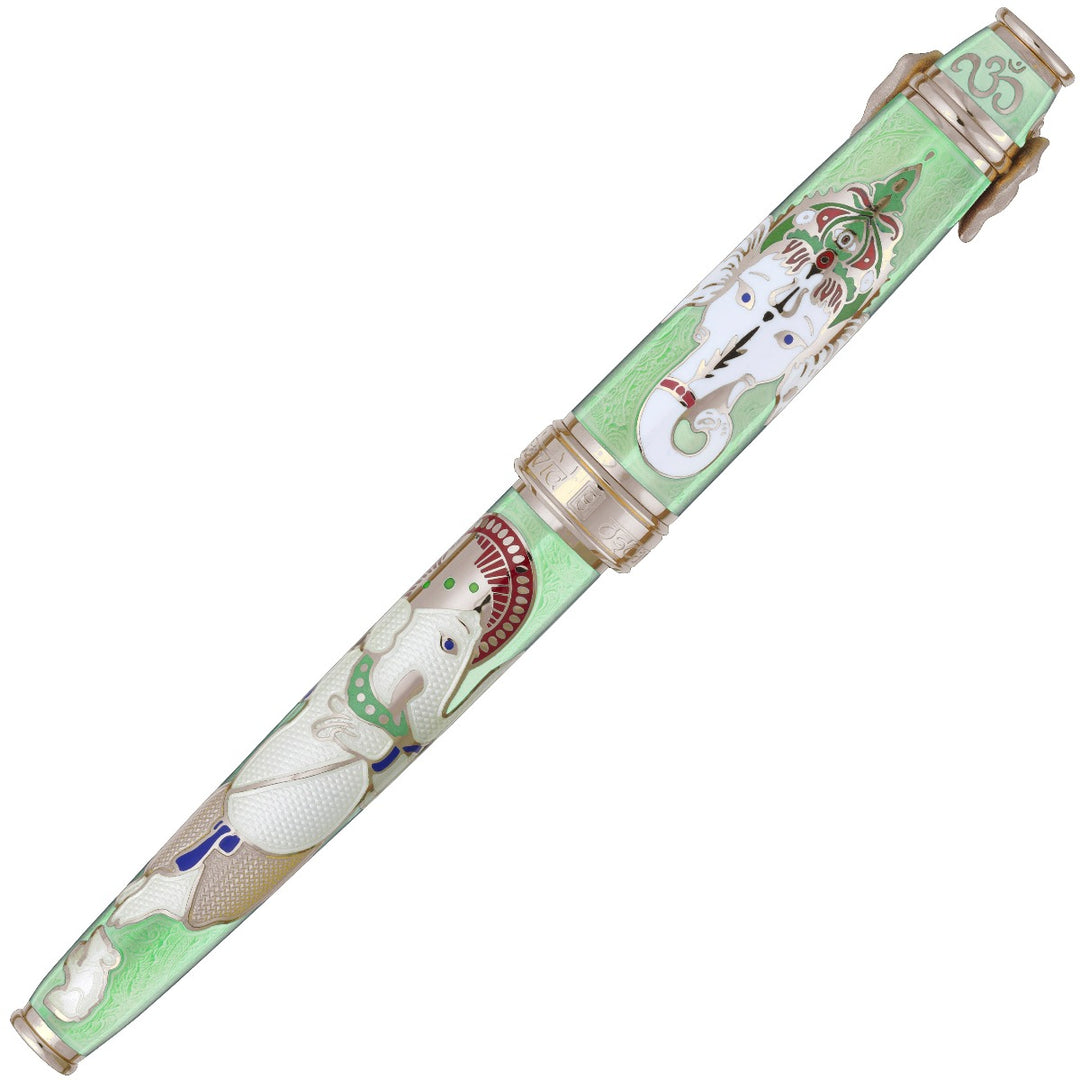 David Oscarson Lord Ganesha Fountain Pen - Mint Green