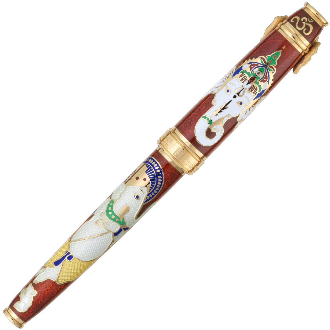 David Oscarson Lord Ganesha Rollerball Pen - Ruby Red