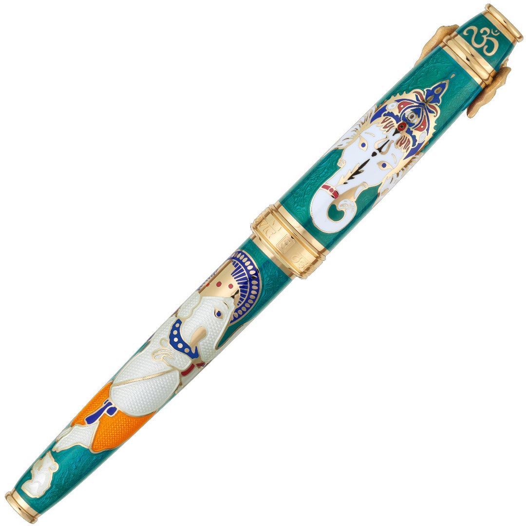 David Oscarson Lord Ganesha Rollerball Pen - Teal
