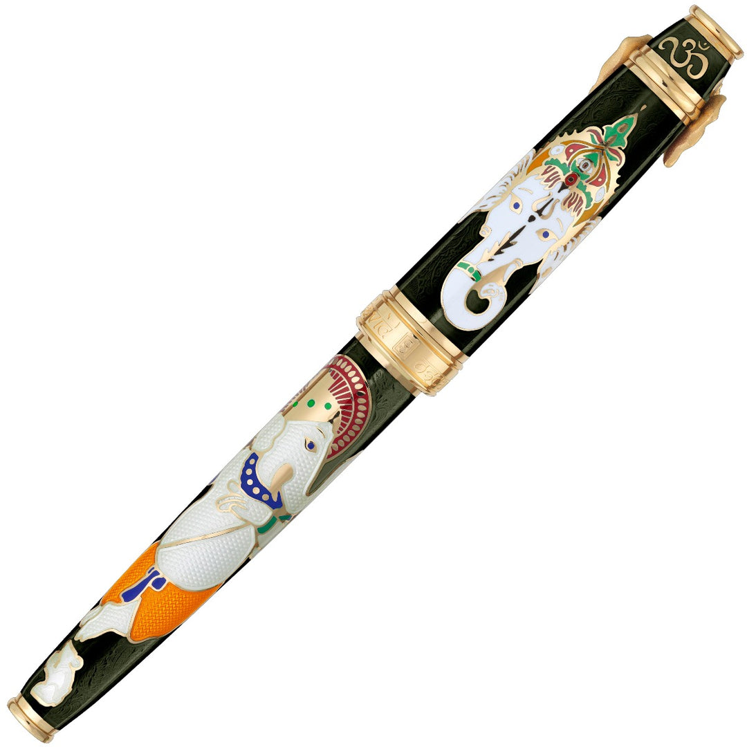David Oscarson Lord Ganesha Rollerball Pen - Mossy Black