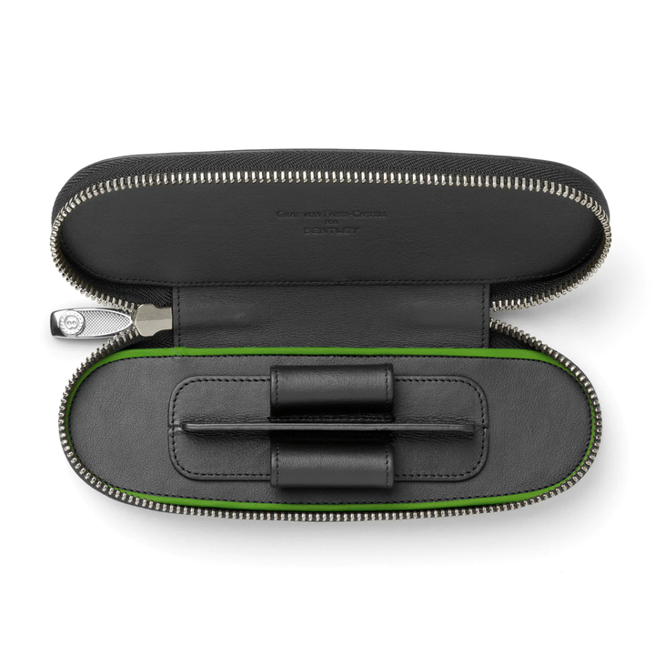 Graf von Faber-Castell Bentley Case in Black with Zipper For 2 Pens