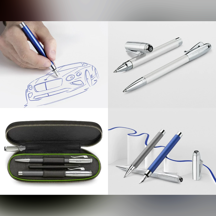 Graf von Faber-Castell Bentley Fountain Pen in White Satin