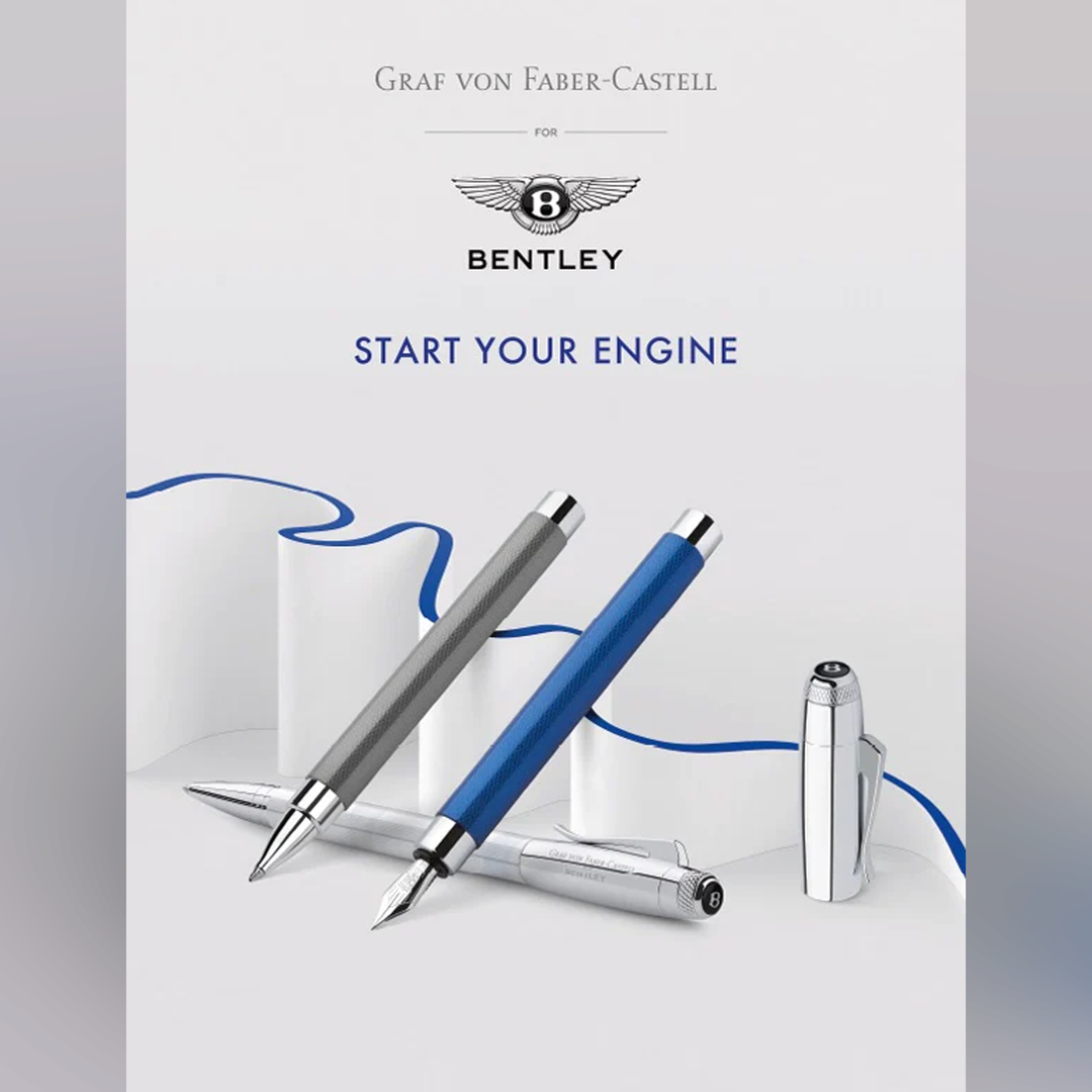 Graf von Faber-Castell Bentley Fountain Pen in White Satin