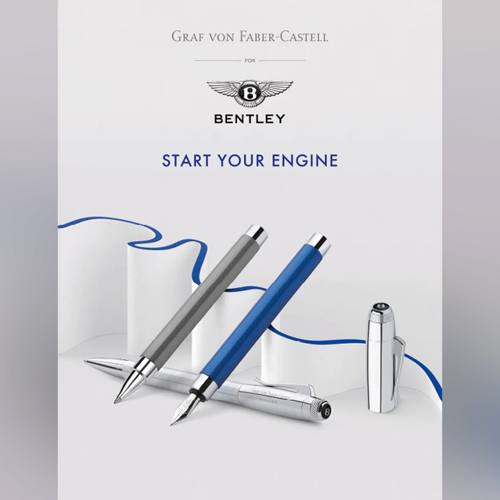 Graf von Faber-Castell Bentley Fountain Pen in White Satin