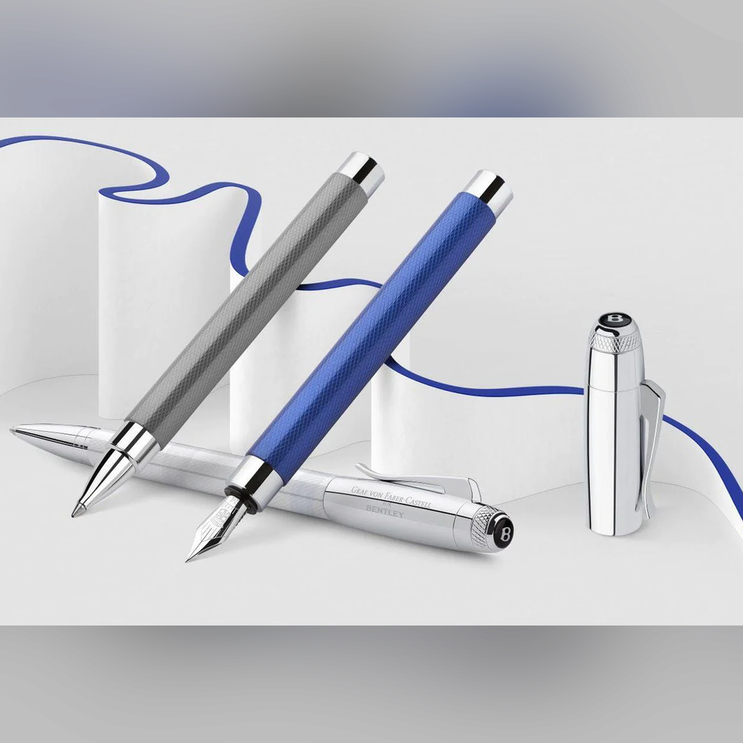 Graf von Faber-Castell Bentley Fountain Pen in White Satin