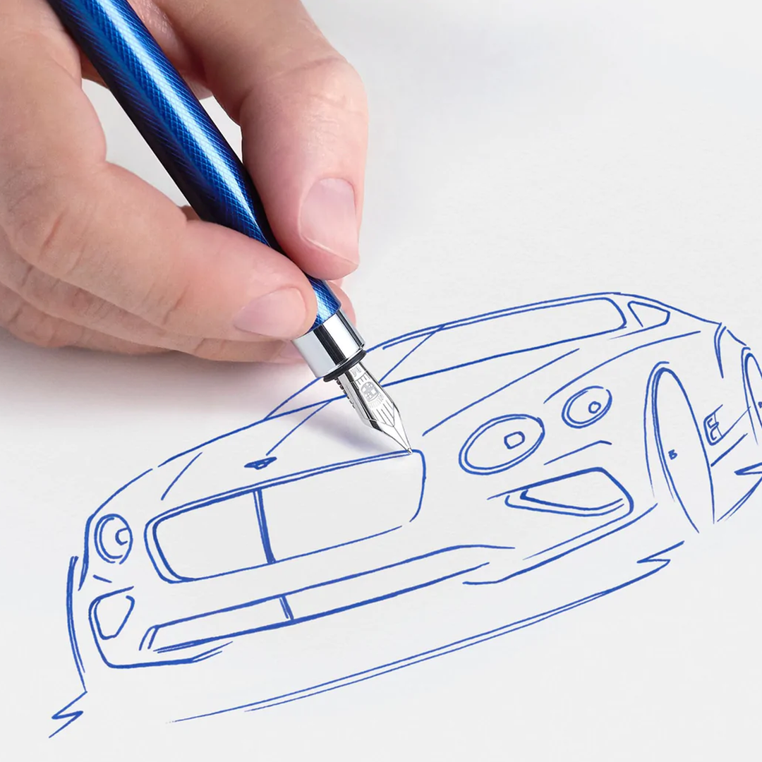 Graf von Faber-Castell Bentley Fountain Pen in White Satin