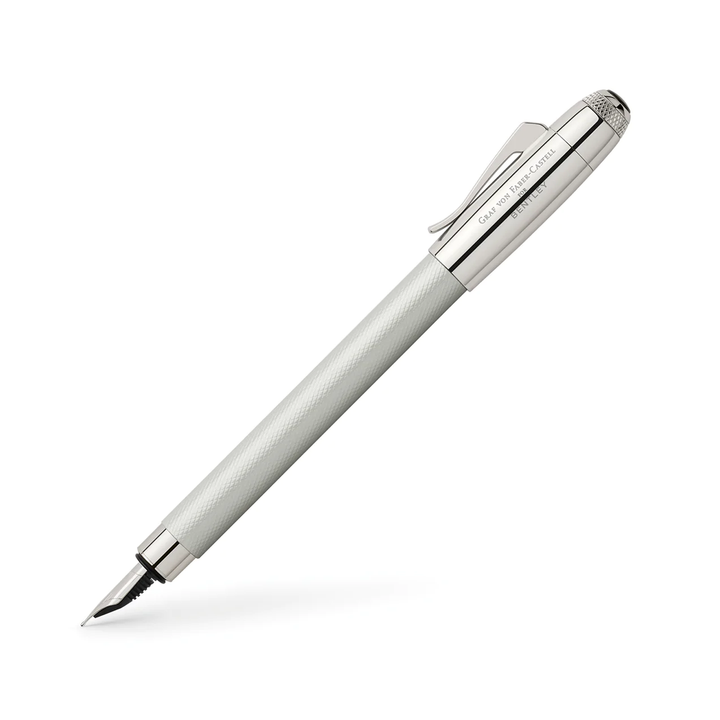Graf von Faber-Castell Bentley Fountain Pen in White Satin