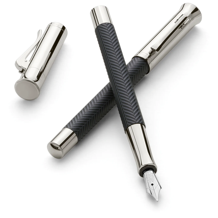 Graf von Faber-Castell Guilloche Anthracite Cisele Fountain Pen