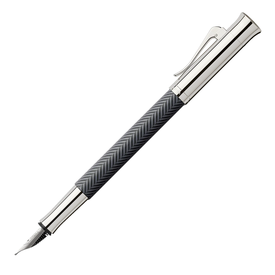 Graf von Faber-Castell Guilloche Anthracite Cisele Fountain Pen