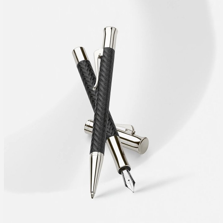 Graf von Faber-Castell Guilloche Black Fountain Pen