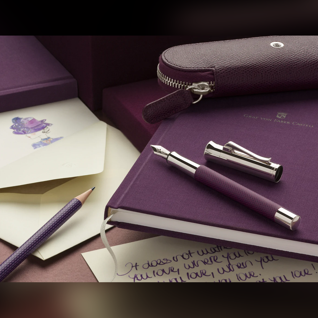 Graf von Faber-Castell Guilloche Violet Blue Fountain Pen