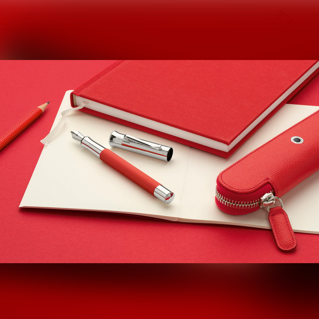 Graf von Faber-Castell Guilloche India Red Fountain Pen