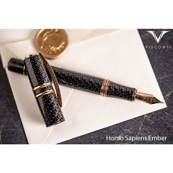Visconti Homo Sapiens Ember Fountain Pen