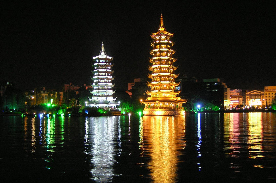 S.T. Dupont Haute Creation Architecture Collection Rollerball Pen - Lake Shanhu Pagodas