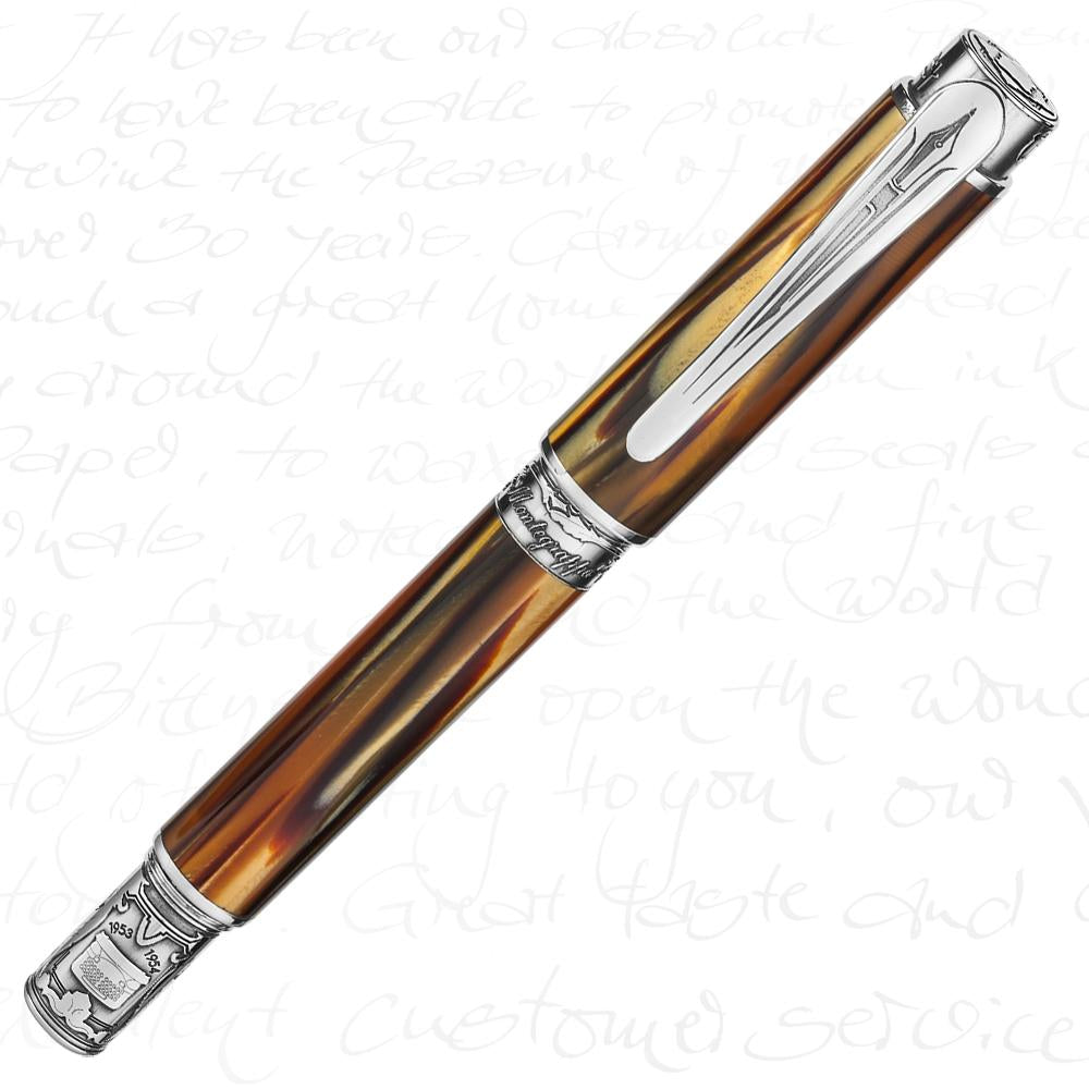 Montegrappa Ernest Hemingway Fountain Pen LE - Writer Silver