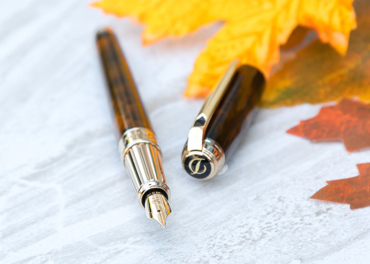 S.T. Dupont Line D Large Fountain Pen - Atelier Brown Lacquer