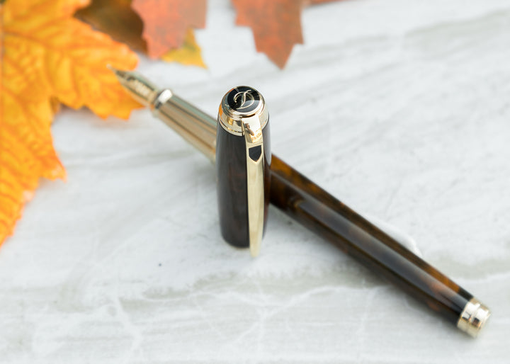 S.T. Dupont Line D Large Fountain Pen - Atelier Brown Lacquer