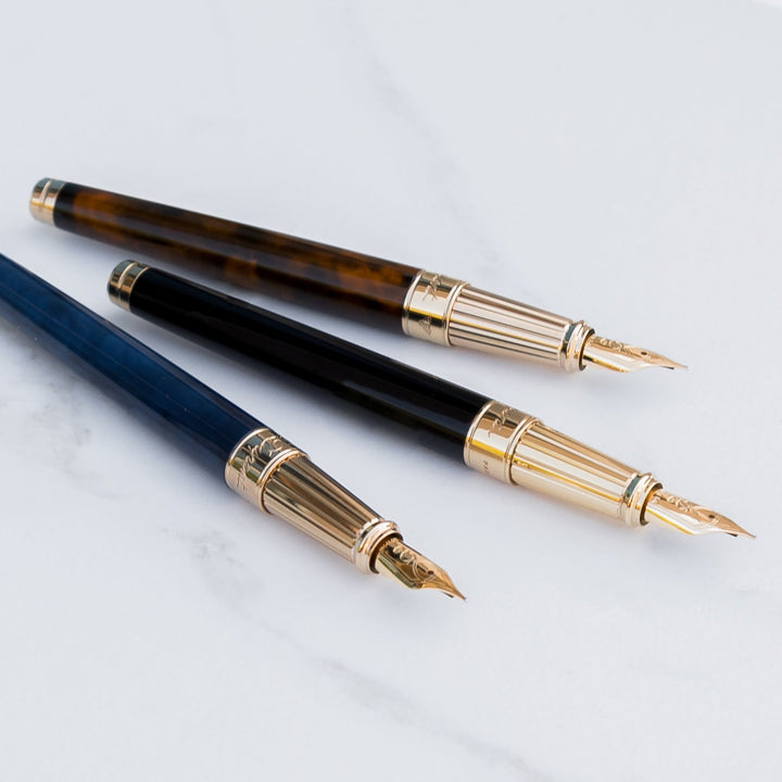 S.T. Dupont Line D Large Fountain Pen - Atelier Blue Lacquer