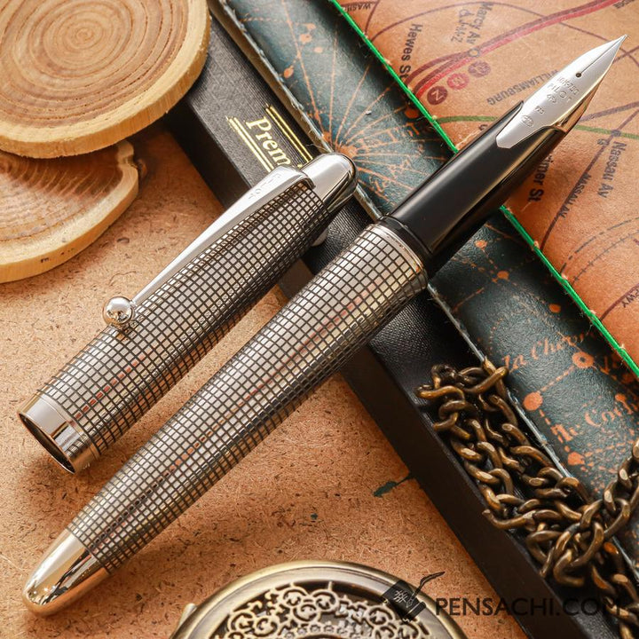 Pilot Sterling Fountain Pen - Silvern Koushi