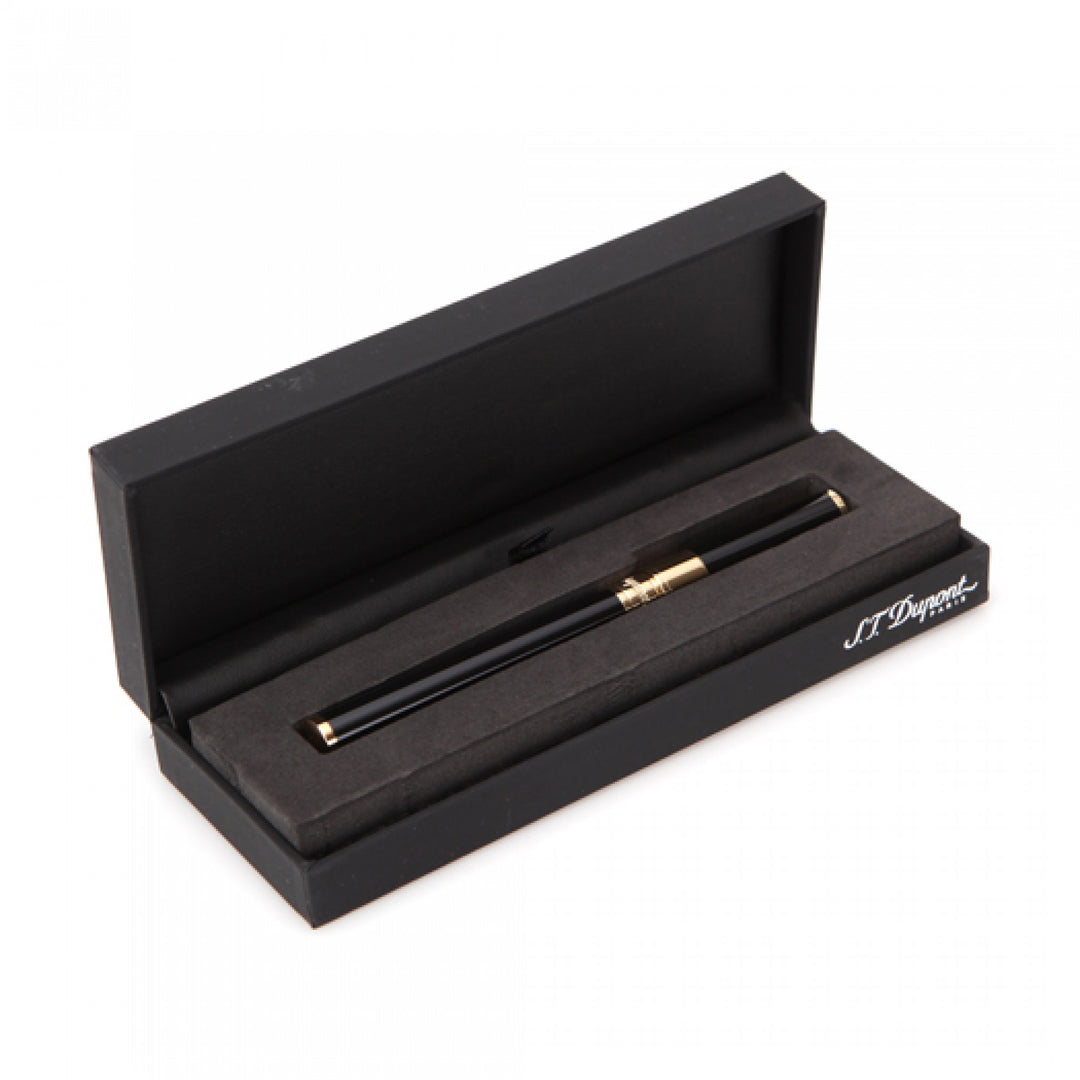 S.T. Dupont D-Initial Rollerball Pen - Black & Gold