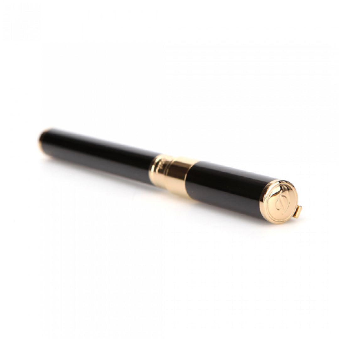 S.T. Dupont D-Initial Rollerball Pen - Black & Gold