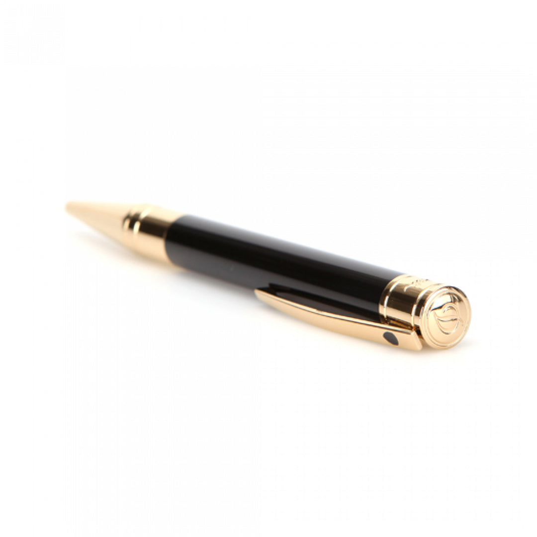 S.T. Dupont D-Initial Ballpoint Pen - Black & Gold