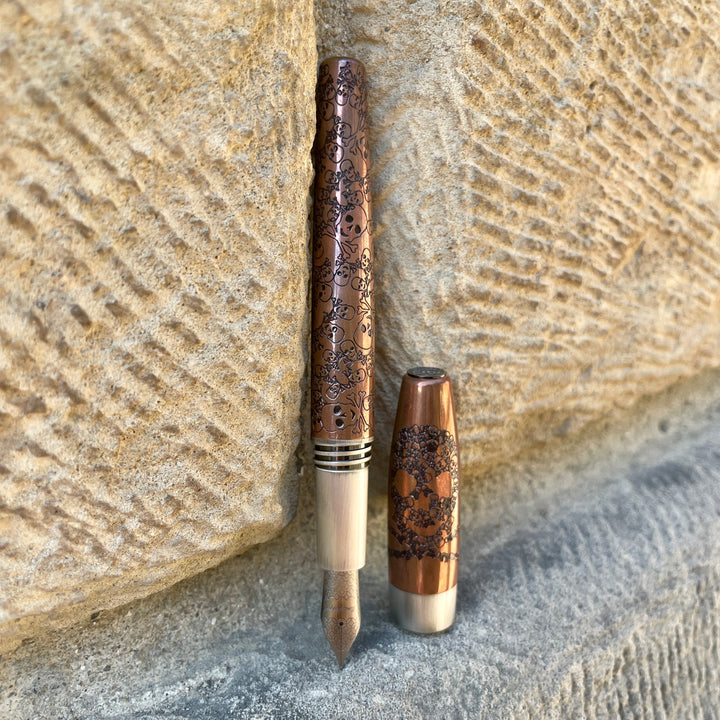 Montegrappa Fortuna Fountain Pen - Copper Merry Skull