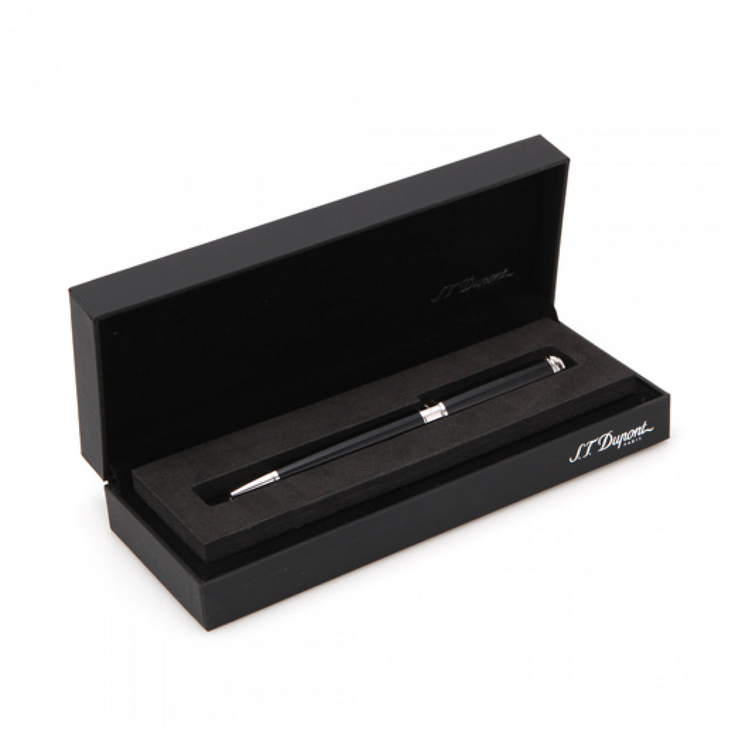 S.T. Dupont Line D Medium Ballpoint Pen - Black & Palladium