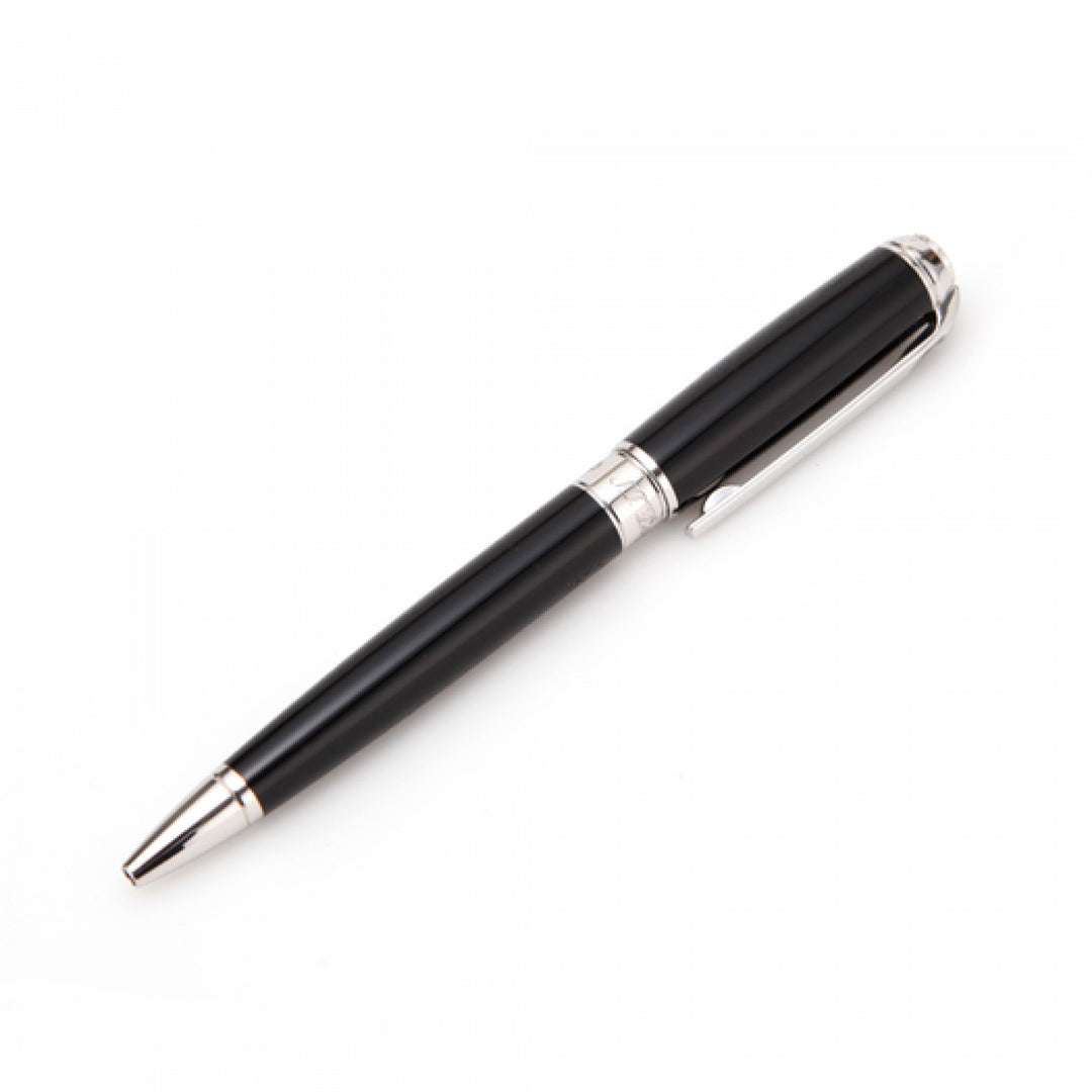 S.T. Dupont Line D Medium Ballpoint Pen - Black & Palladium