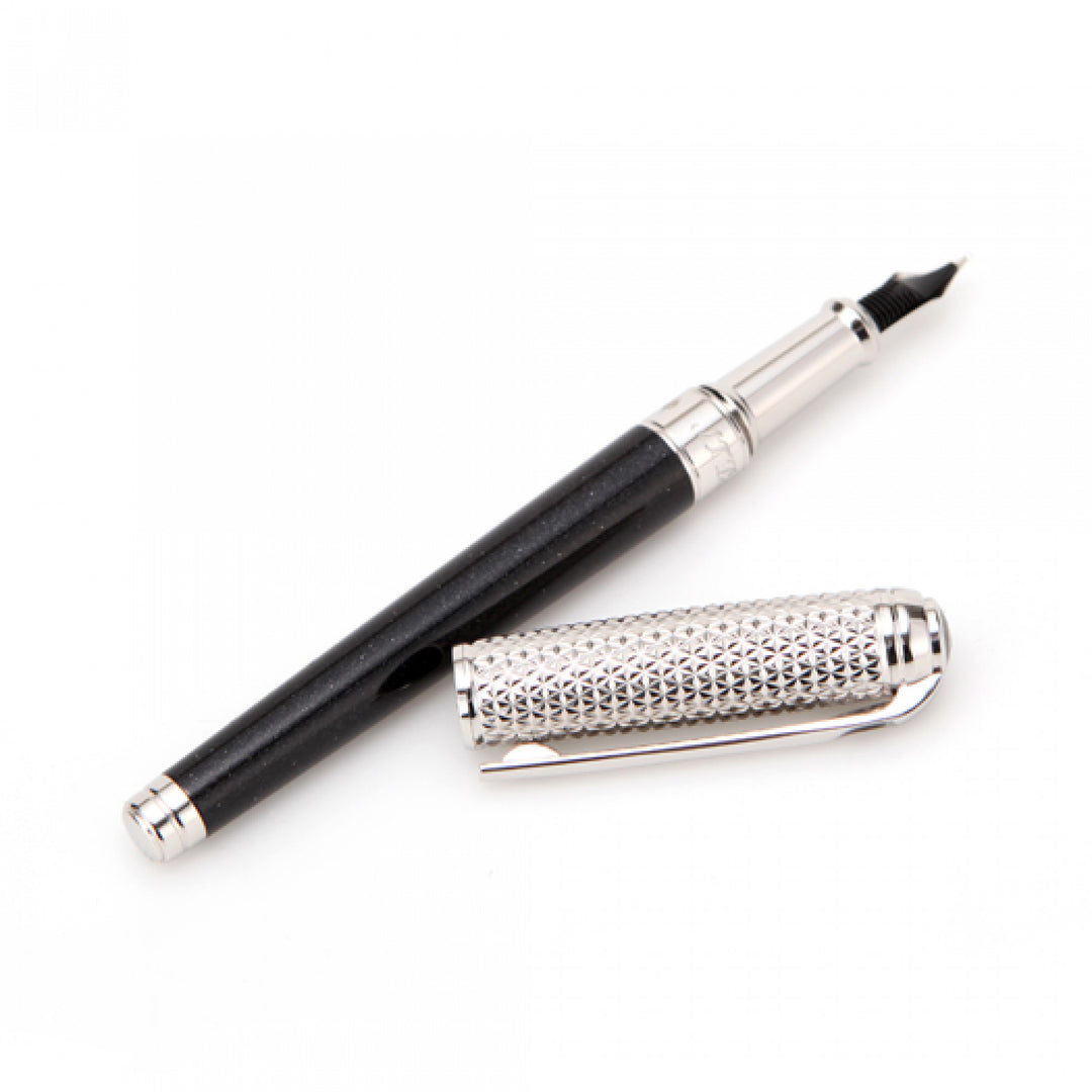 S.T. Dupont Line D Medium Fountain Pen - Duo Tone