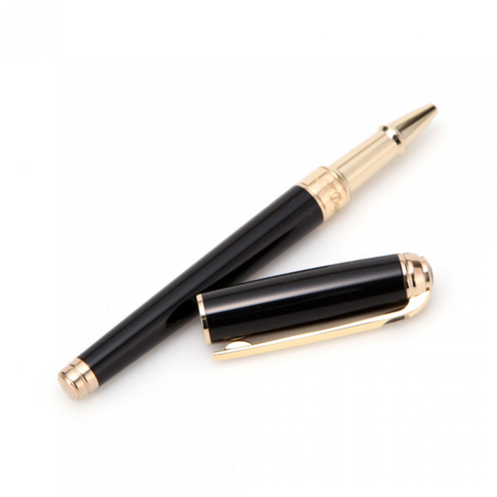 S.T. Dupont Line D Medium Rollerball Pen - Black & Gold