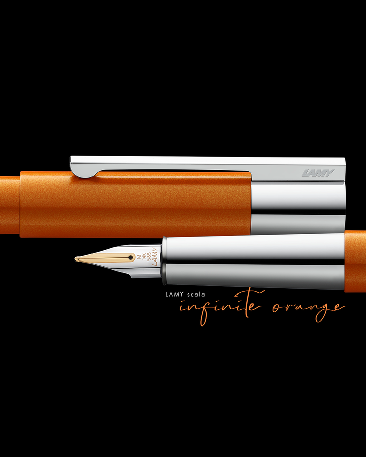 Lamy Scala LE Gift Set Fountain Pen - Scala Infinite Orange