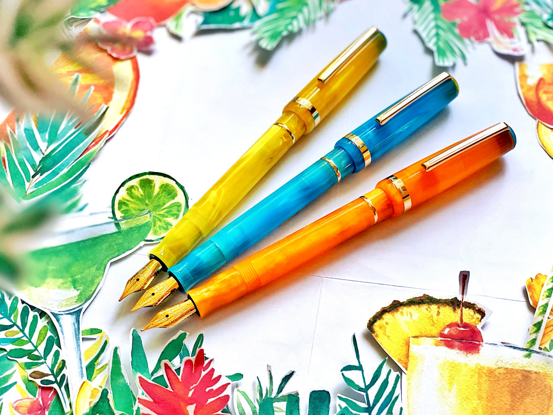 Esterbrook JR Paradise Pocket Fountain Pen - Orange Sunset