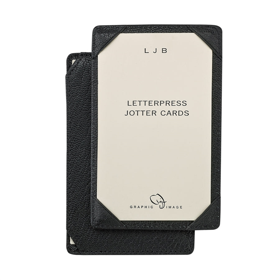 Graphic Image Goatskin Leather Jotter