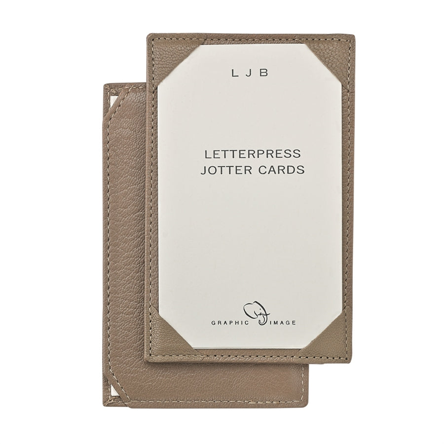 Graphic Image Goatskin Leather Jotter