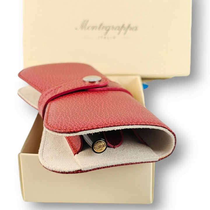 Montegrappa Italian Leather 2 Pen Pouch