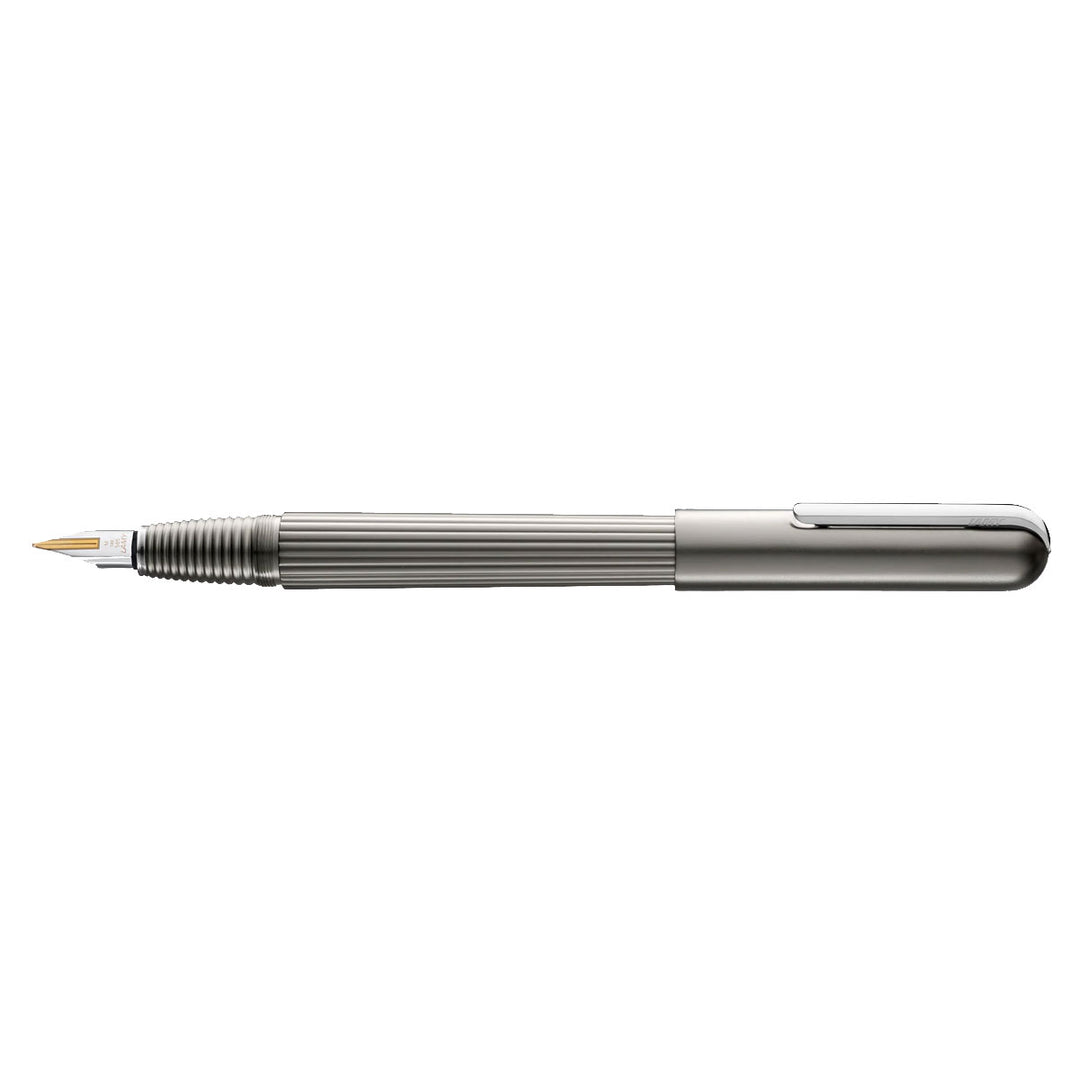 Lamy Imporium Fountain Pen - Titanium & Platinum