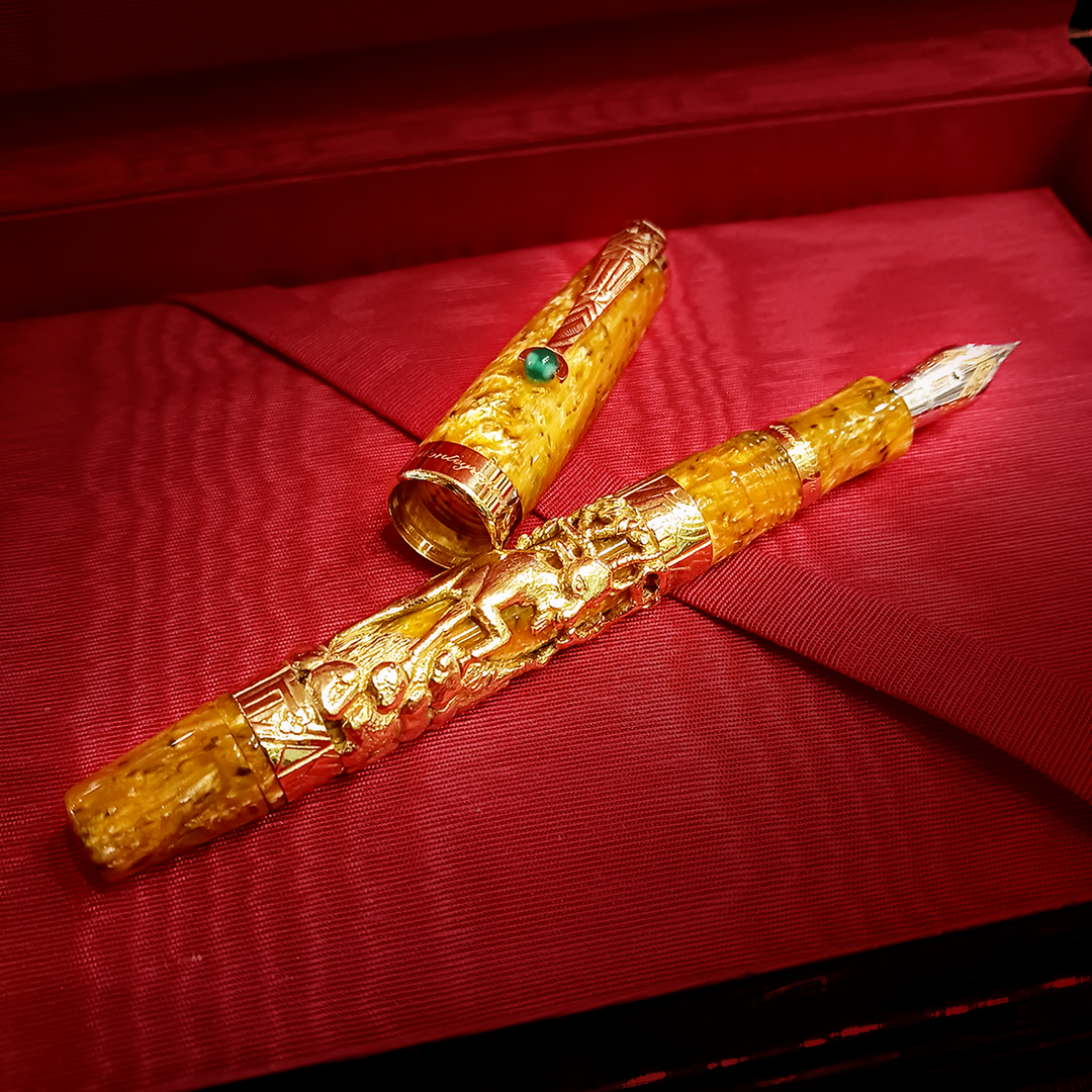 Montegrappa Limited Edition Oriental Zodiac Goat Gold Fountain Pen
