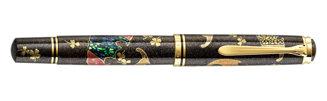 Pelikan Maki-e Five Lucky Bats Fountain Pen