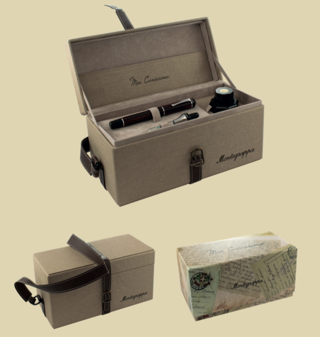 Montegrappa Mia Carissima Ebonite Fountain Pen - Black Currant